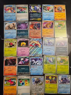Pokemon 25 Card Bulk Lot | 5 Holo + 20 Common - Authentic TCG Collection (82) - Image 1
