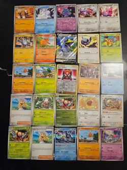 Pokemon 25 Card Bulk Lot | 5 Holo + 20 Common - Authentic TCG Collection (96) - Image 1