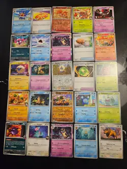 Pokemon 25 Card Bulk Lot | 5 Holo + 20 Common - Authentic TCG Collection (78) - Image 1