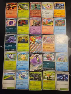 Pokemon 25 Card Bulk Lot | 5 Holo + 20 Common - Authentic TCG Collection (80) - Image 1