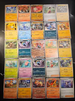Pokemon 25 Card Bulk Lot | 5 Holo + 20 Common - Authentic TCG Collection (136) - Image 1