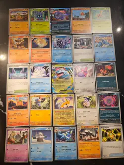 Pokemon 25 Card Bulk Lot | 5 Holo + 20 Common - Authentic TCG Collection (145) - Image 1