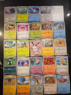 Pokemon 25 Card Bulk Lot | 5 Holo + 20 Common - Authentic TCG Collection (144) - Image 1