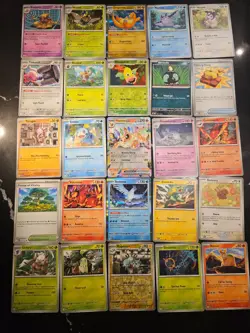 Pokemon 25 Card Bulk Lot | 5 Holo + 20 Common - Authentic TCG Collection (130) - Image 1