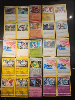 Pokemon 25 Card Bulk Lot | 5 Holo + 20 Common - Authentic TCG Collection (105) - Image 1