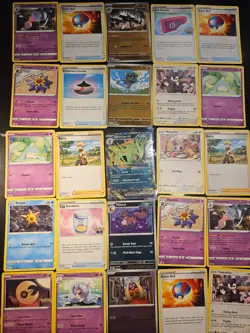 Pokemon 25 Card Bulk Lot | 5 Holo + 20 Common - Authentic TCG Collection (109) - Image 1