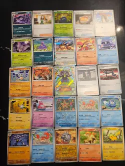 Pokemon 25 Card Bulk Lot | 5 Holo + 20 Common - Authentic TCG Collection (133) - Image 1
