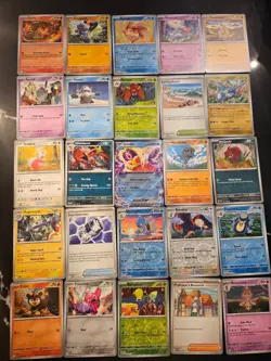 Pokemon 25 Card Bulk Lot | 5 Holo + 20 Common - Authentic TCG Collection (147) - Image 1