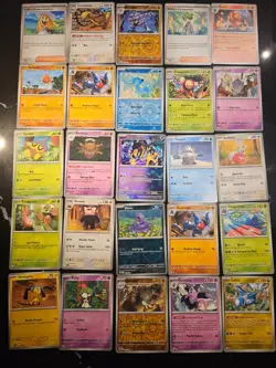 Pokemon 25 Card Bulk Lot | 5 Holo + 20 Common - Authentic TCG Collection (131) - Image 1