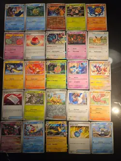 Pokemon 25 Card Bulk Lot | 5 Holo + 20 Common - Authentic TCG Collection (101) - Image 1