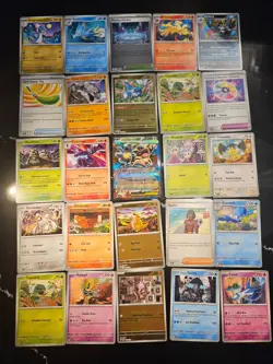 Pokemon 25 Card Bulk Lot | 5 Holo + 20 Common - Authentic TCG Collection (113) - Image 1