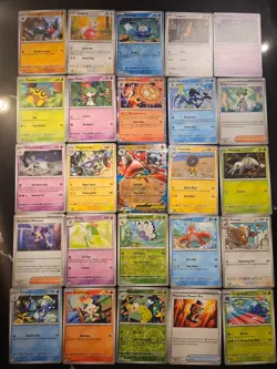 Pokemon 25 Card Bulk Lot | 5 Holo + 20 Common - Authentic TCG Collection (146 - Image 1