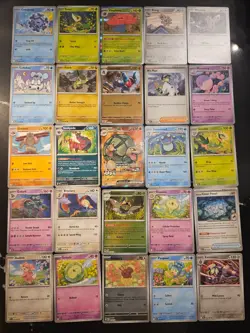 Pokemon 25 Card Bulk Lot | 5 Holo + 20 Common - Authentic TCG Collection (148) - Image 1