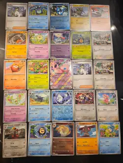 Pokemon 25 Card Bulk Lot | 5 Holo + 20 Common - Authentic TCG Collection (149) - Image 1