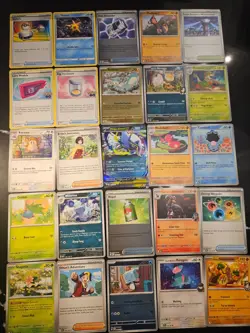 Pokemon 25 Card Bulk Lot | 5 Holo + 20 Common - Authentic TCG Collection (110) - Image 1