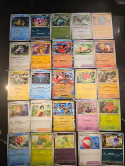 Pokemon 25 Card Bulk Lot | 5 Holo + 20 Common - Authentic TCG Collection (111) - Image 1