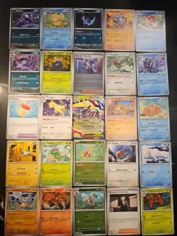 Pokemon 25 Card Bulk Lot | 5 Holo + 20 Common - Authentic TCG Collection (116) - Image 1