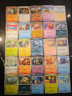 Pokemon 25 Card Bulk Lot | 5 Holo + 20 Common - Authentic TCG Collection (132) - Image 1