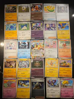 Pokemon 25 Card Bulk Lot | 5 Holo + 20 Common - Authentic TCG Collection (114) - Image 1