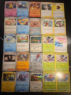 Pokemon 25 Card Bulk Lot | 5 Holo + 20 Common - Authentic TCG Collection (104) - Image 1