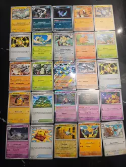 Pokemon 25 Card Bulk Lot | 5 Holo + 20 Common - Authentic TCG Collection (142) - Image 1