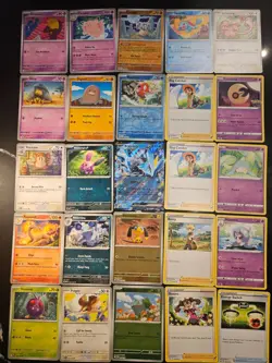 Pokemon 25 Card Bulk Lot | 5 Holo + 20 Common - Authentic TCG Collection (108) - Image 1