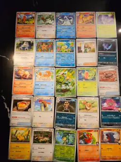 Pokemon 25 Card Bulk Lot | 5 Holo + 20 Common - Authentic TCG Collection (123) - Image 1