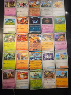 Pokemon 25 Card Bulk Lot | 5 Holo + 20 Common - Authentic TCG Collection (127) - Image 1