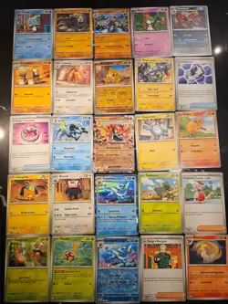 Pokemon 25 Card Bulk Lot | 5 Holo + 20 Common - Authentic TCG Collection (128) - Image 1