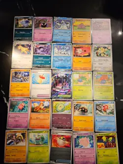 Pokemon 25 Card Bulk Lot | 5 Holo + 20 Common - Authentic TCG Collection (122) - Image 1