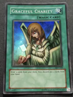 Graceful Charity Super Rare SDP-040 Yu-Gi-Oh! trading card - Image 1