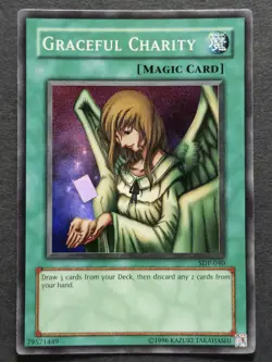 Graceful Charity Super Rare SDP-040 Yu-Gi-Oh! trading card - Image 2