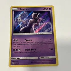 Mewtwo 12/18 Detective Pikachu Holo Pokemon Card NM - Image 1