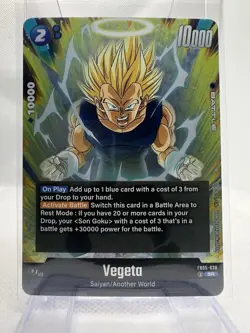 Vegeta FB05-038 SR Dragon Ball Super Card Game Fusion World New Adventure TCG - Image 1