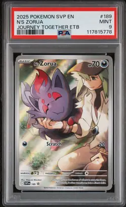N's Zorua 189 Sv: Scarlet & Violet Promo Cards Holo - PSA 9 - Image 1