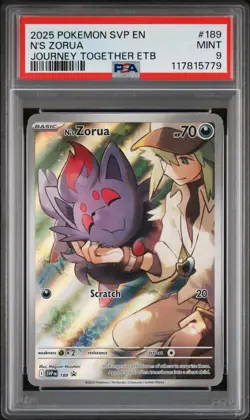 N's Zorua 189 Sv: Scarlet & Violet Promo Cards Holo - PSA 9 - Image 1