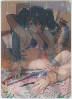 ❤HATSUNE MIKU - LENTICULAR Goddess Story Anime Waifu Card DIMENSIONAL OKA -L-12 - Image 1