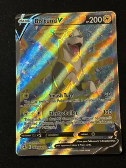 Boltund V Full Art 249/264 Swsh08: Fusion Strike Holo Pokemon Card Near Mint - Image 1