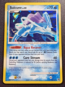 Suicune 19/132 Secret Wonders Pokemon Card Cracked Ice Holo Foil Rare Near Mint - Image 1