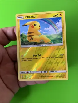 Pikachu 28/73 Shining Legends Reverse Holo Pokemon Card LP+ - Image 4