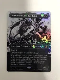 Karumonix the Rat King Step-and-Compleat Foil Borderless MTG Magic Card Mint ONE - Image 1