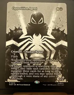 2025 Magic The Gathering Spiderman Opposition Agent #0019 Borderless Non-Foil - Image 1