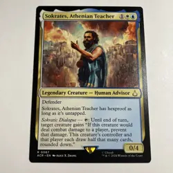 MTG Magic the Gathering Sokrates, Athenian Teacher (67/315) Assassin's Creed LP - Image 1