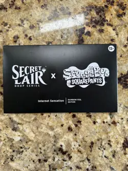 Secret Lair MTG Spongebob Squarepants Internet Sensation Rainbow Foil Sealed - Image 1