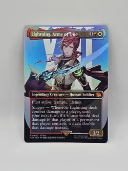 Lightning, Army of One (0400) (Borderless) Final Fantasy Foil - Image 1