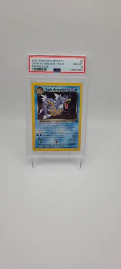 Pokemon PSA 8 - MINT, MT - Holo Dark Gyarados - Prerelease Promo 8/82 #8 - Image 1