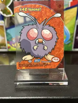 Mint Venonat Topps Chrome Pokemon TV Animation Edition Clear Chase Cards #PC6 - Image 2