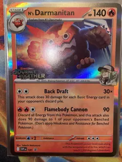 N's Darmanitan (JTG Prerelease)Pokemon Scarlet & Violet Black Star Promo #181 NM - Image 1