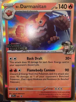 N's Darmanitan (JTG Prerelease)Pokemon Scarlet & Violet Black Star Promo #181 NM - Image 2