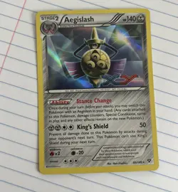 Pokemon XY Base Set Aegislash 86/146 - Stamped Prerelease Promo MINT - Image 1